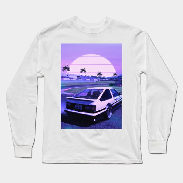 Trueno AE86 Long Sleeve T-Shirt by mrcatguys